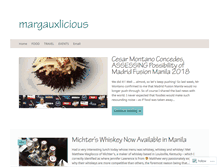 Tablet Screenshot of margauxlicious.com